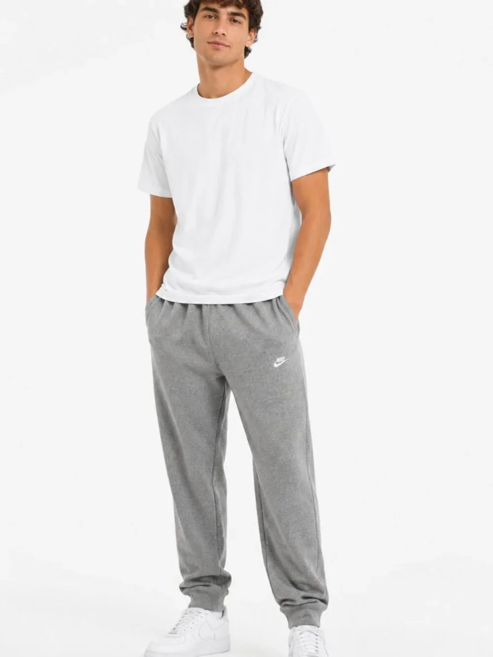 Men's Nike Club Fleece Jogger Sweatpants Size 3XL Tall Grey Pants Comfort Gym *